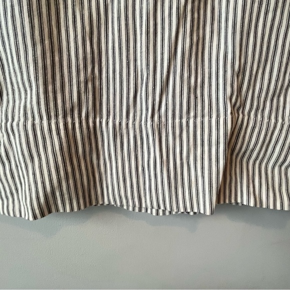 Vintage 90s Striped Heavy Cotton Ticking Shift Dress - Picture 4 of 11